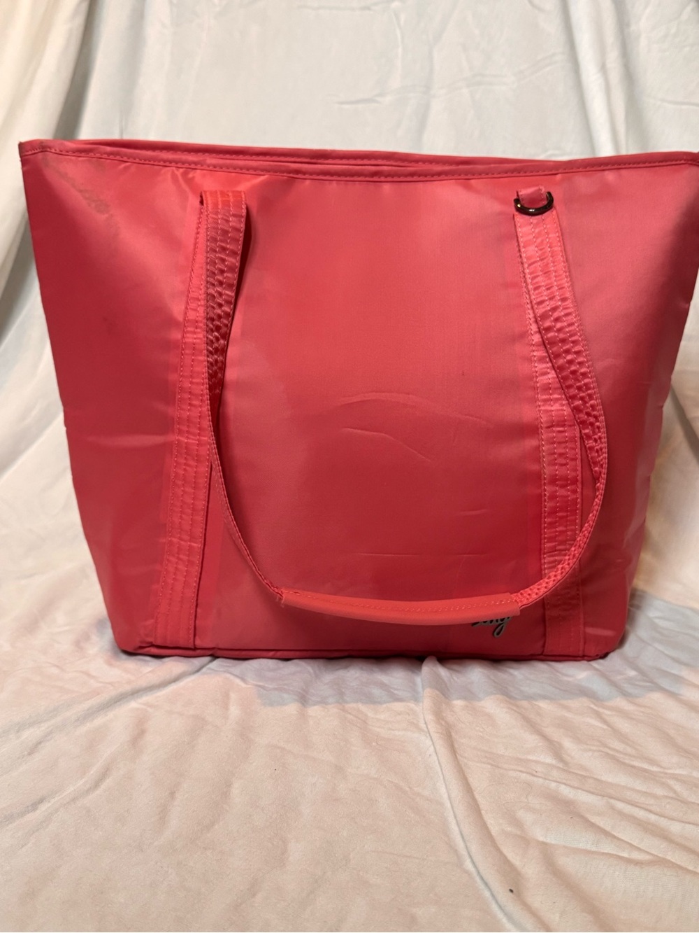 Lug Scooper Insulated Tote Bag Coral Pink Lunch Beach Grocery Cooler